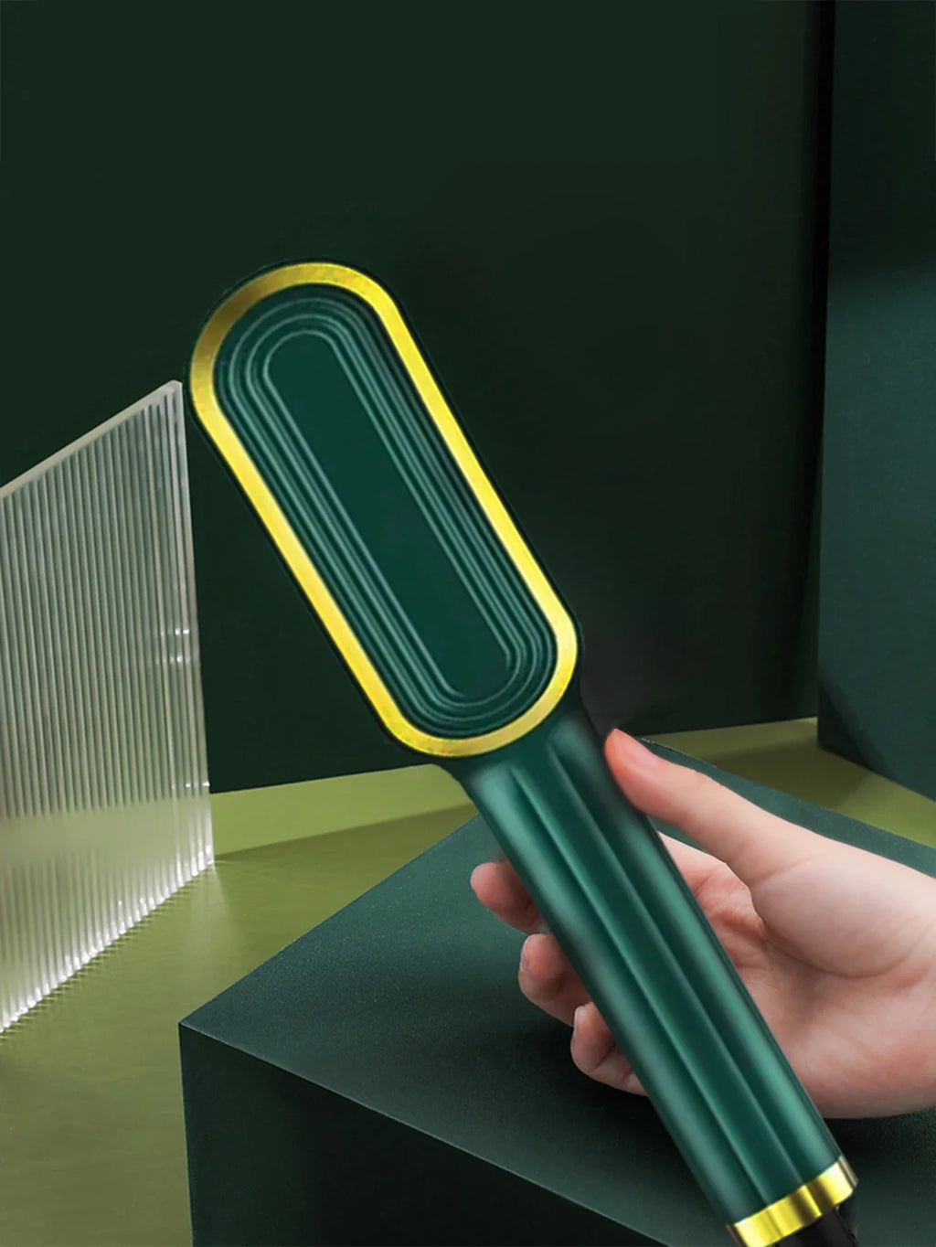 2-in-1 Hair Straightener & Curler Brush – Professional Hot Air Volumizer & Heated Styling Comb | Anti-Scald, Frizz-Free, Travel-Friendly Electric Hair Styler for Salon-Quality Results at Home