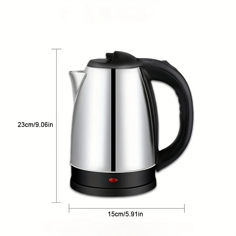 2L Imported Electric Kettle – 1500W Stainless Steel Quick Boiler with Automatic Switch, Rapid Boil, and GS Certified Safety Tea Maker